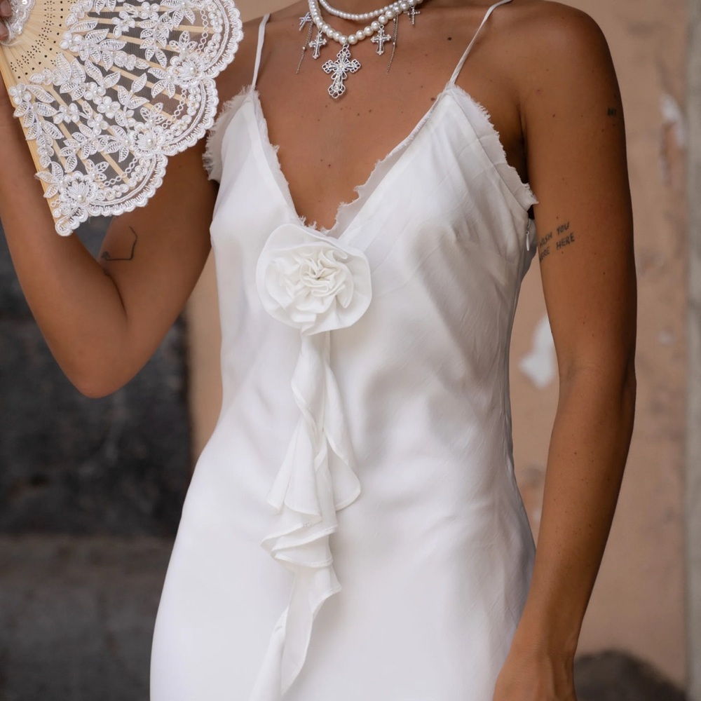 12th Tribe White Maxi Dress